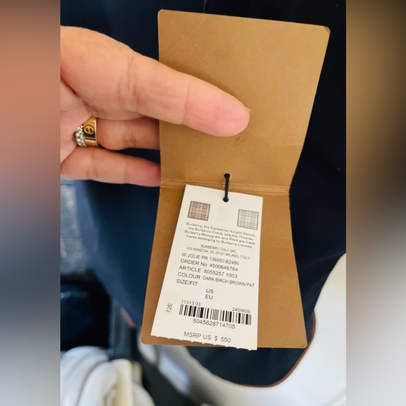 BURBERRY Chevron Check Stretch One Piece Swimsuit - NWT - Picture 8 of 16